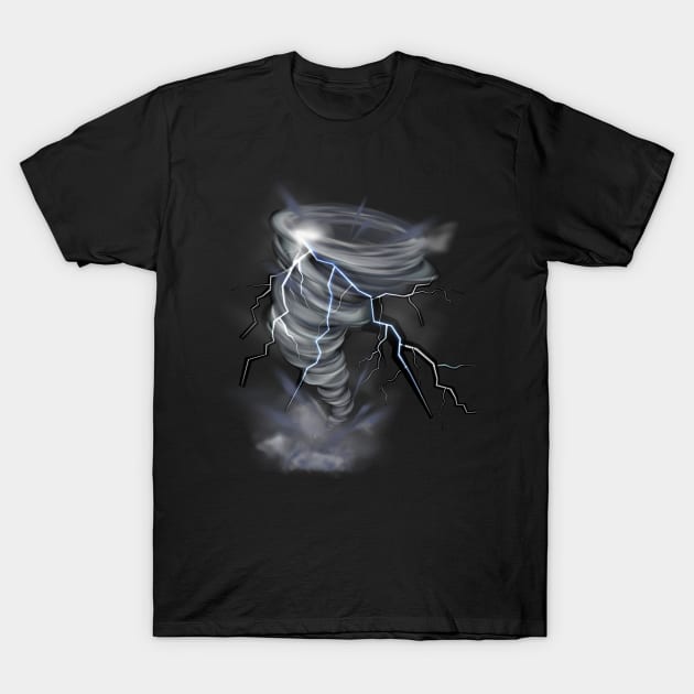 Tornado Storm Chaser T-Shirt by Happy Art Designs